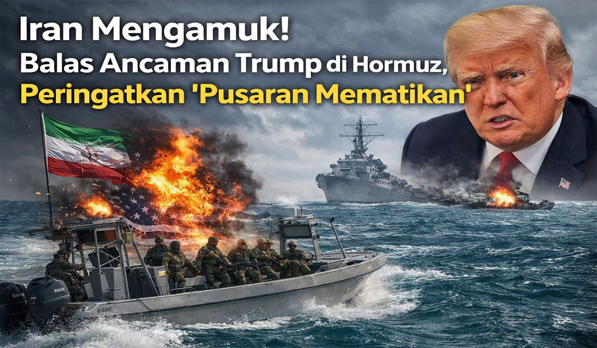 Iran Mengamuk! Balas Ancaman Trump di Hormuz, Peringatkan ‘Pusaran Mematikan’