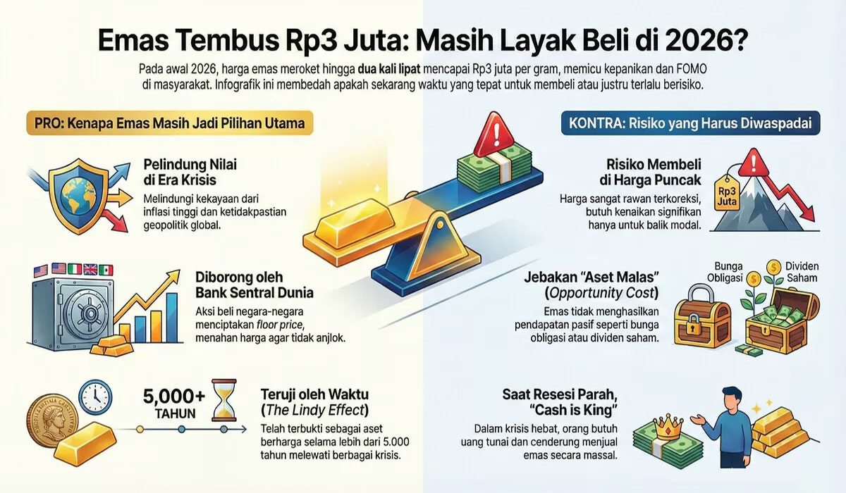 Bikin Kaget! Harga Emas Dunia Jatuh Drastis, Ini Penyebab Mengejutkannya